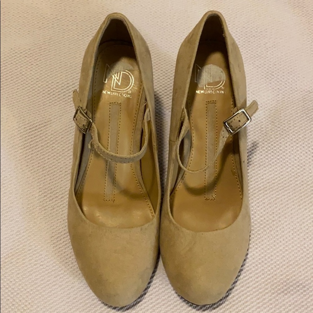 New Directions Mary Jane Pumps Shoes - Nude